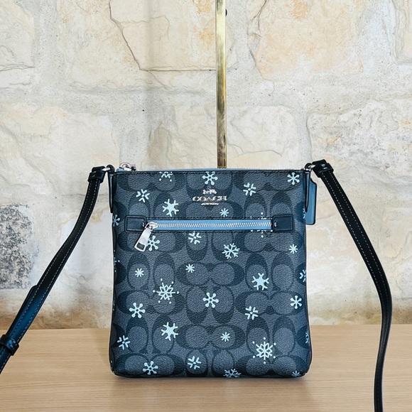 Coach snowflake zip crossbody handbag&wallet NWT Authentic - Picture 3 of 12
